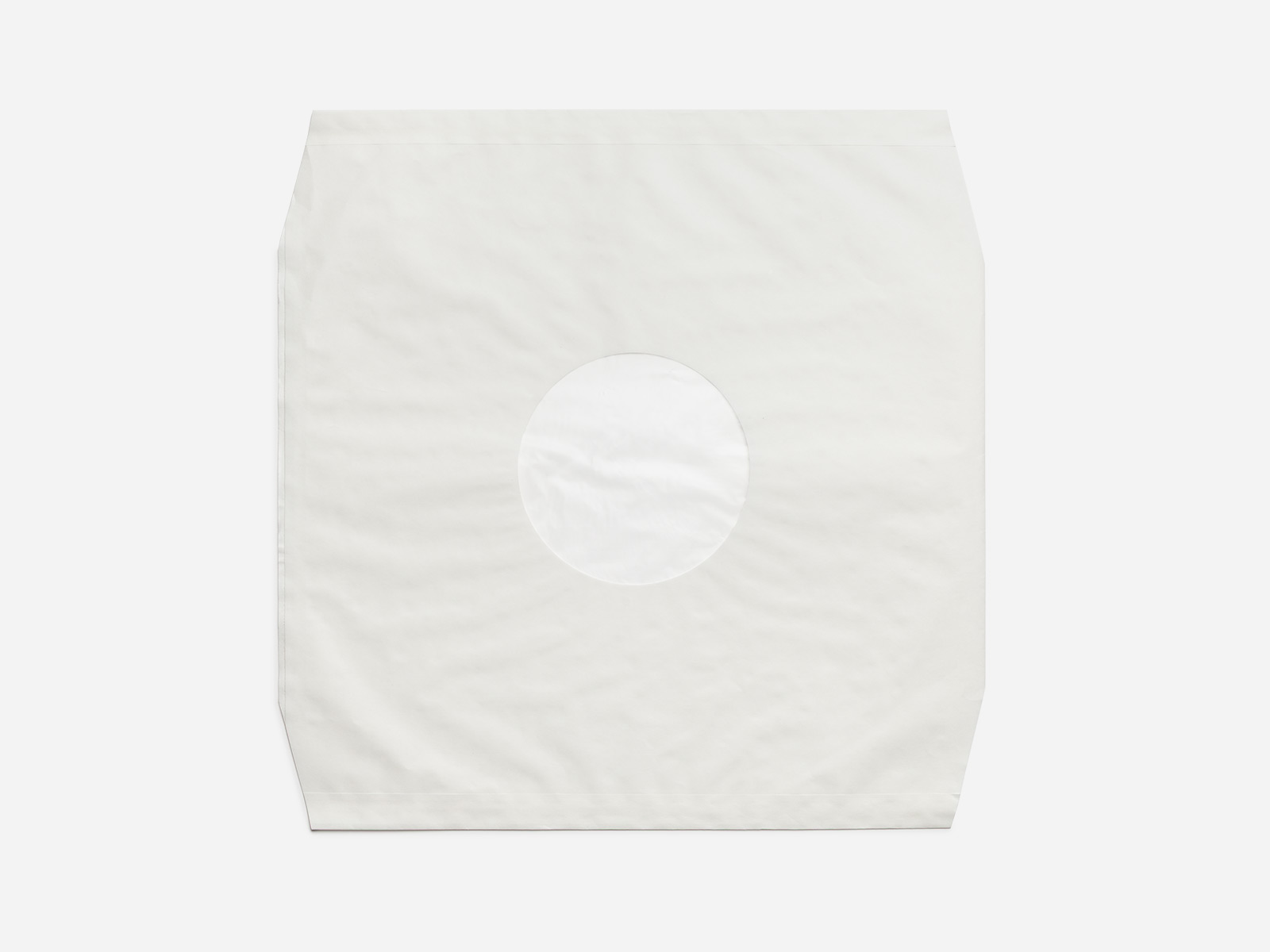 Innenhülle 12" Natur – Polylined, Eckenschnitt