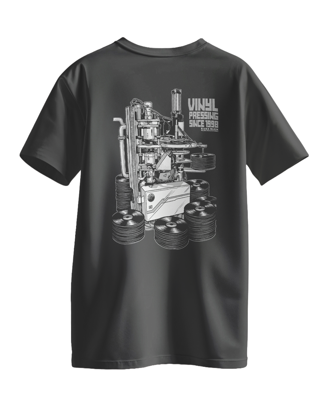 R.A.N.D. T-Shirt Schallplattenpresse schwarz