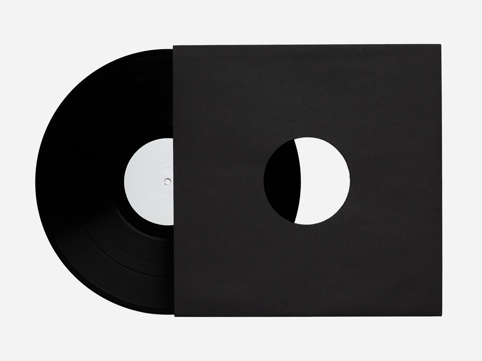 Innenhülle 12" Schwarz – mit Lippe