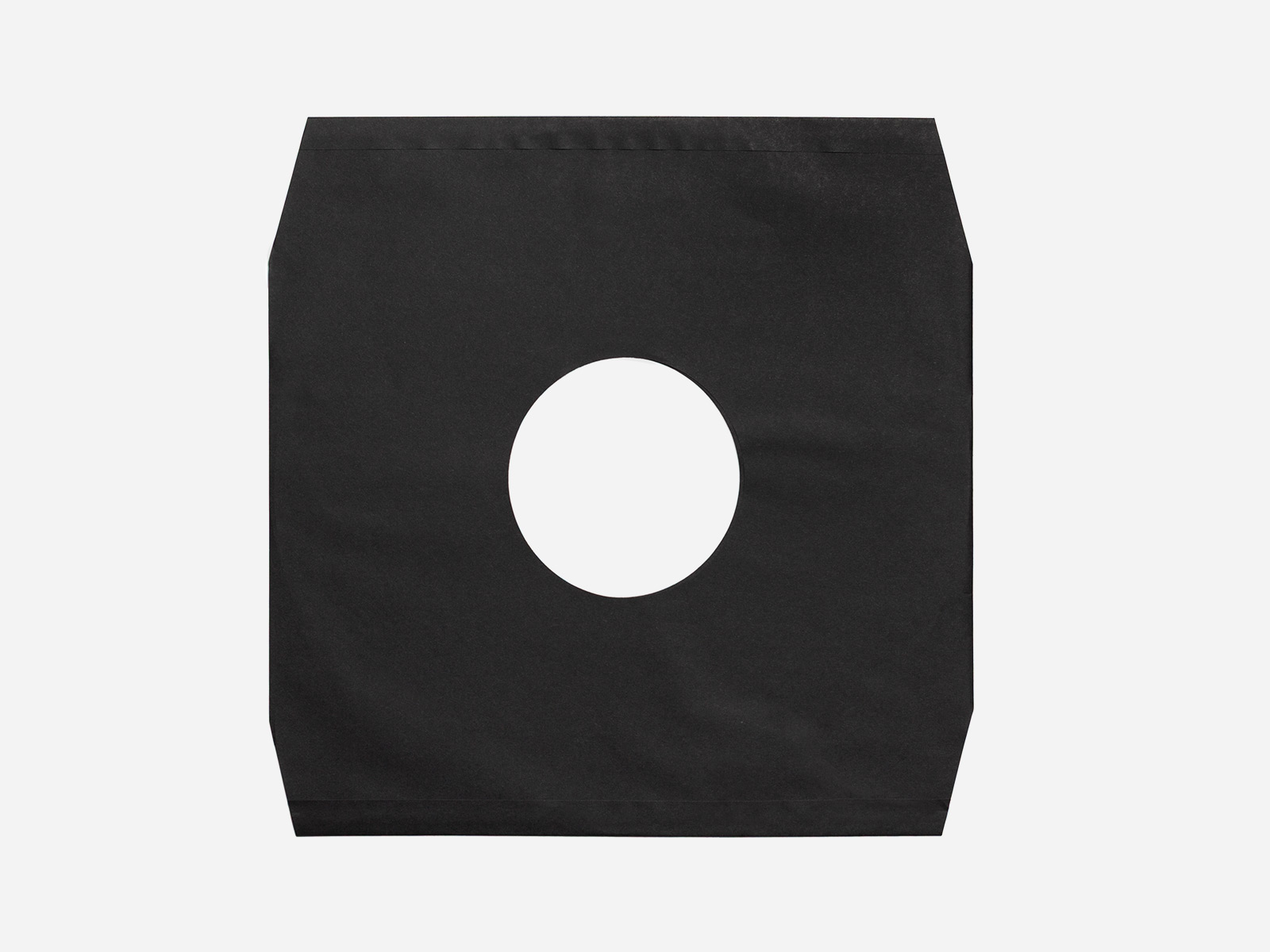 Innenhülle 12" Schwarz – Eckenschnitt