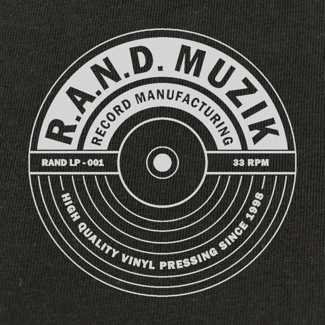 R.A.N.D. T-Shirt Schallplattenpresse schwarz