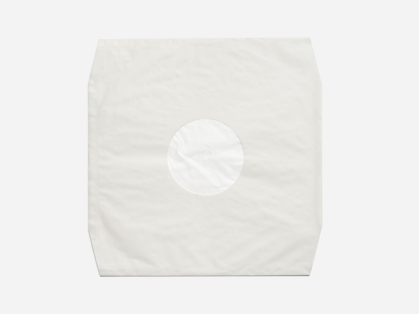 Innenhülle 12" Natur – Polylined, Eckenschnitt