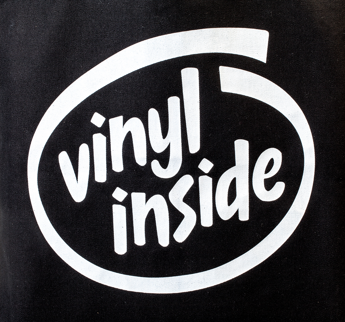 Beutel Randmuzik “Vinyl inside” - Aufdruck