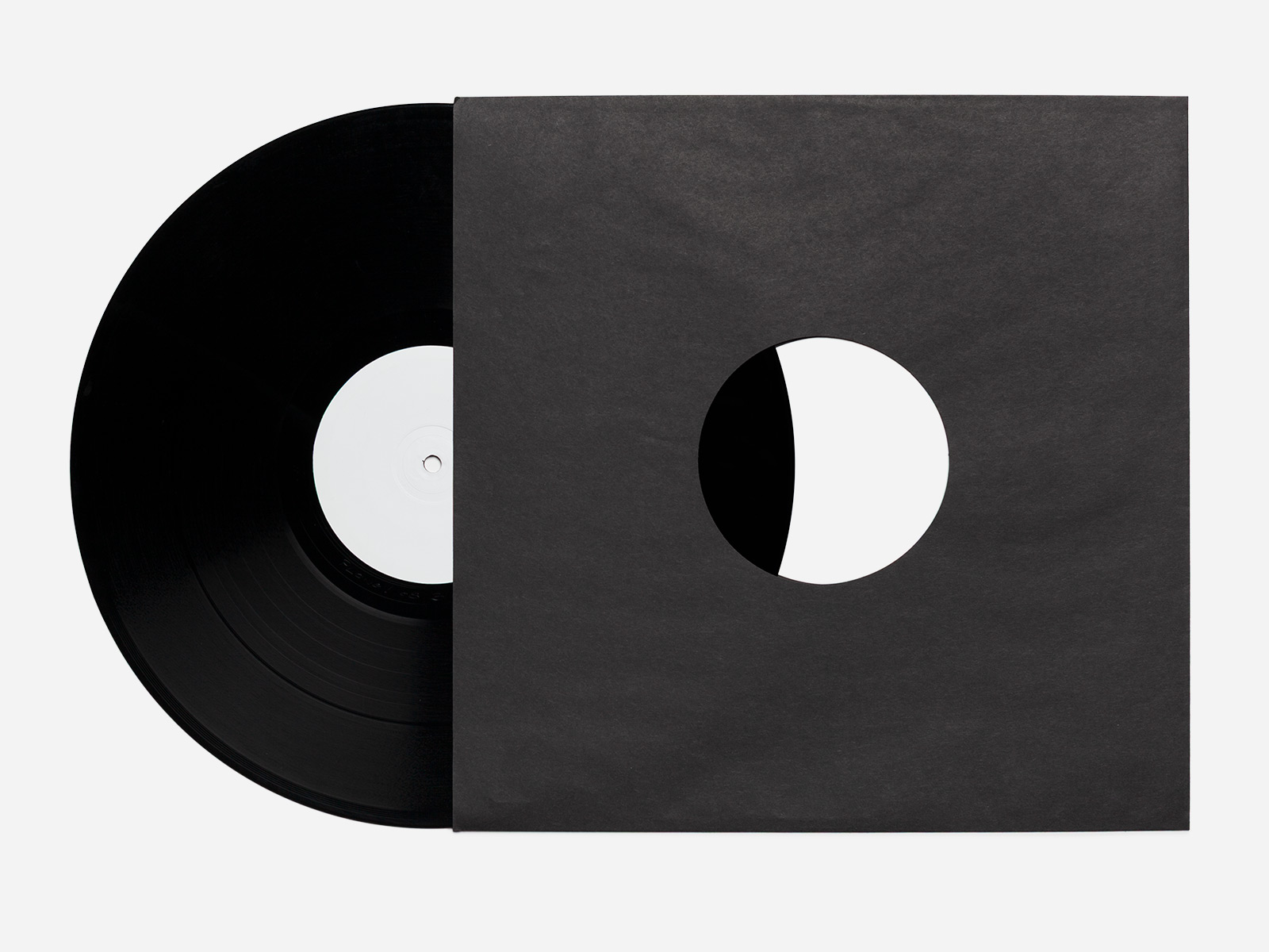 Innenhülle 12" Schwarz – innen geklebt