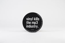 Slipmat “vinyl kills the mp3 industry.” - Front